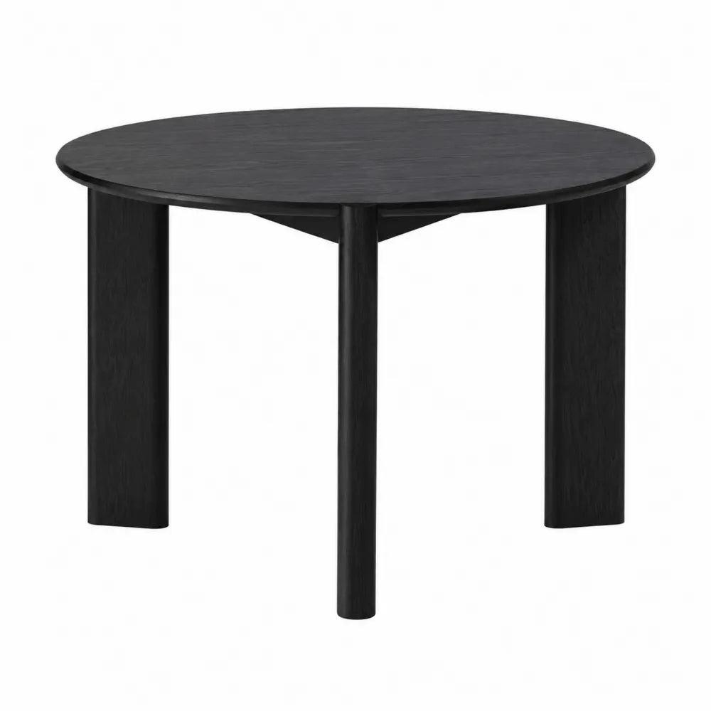 Tavolo rotondo in legno nero
